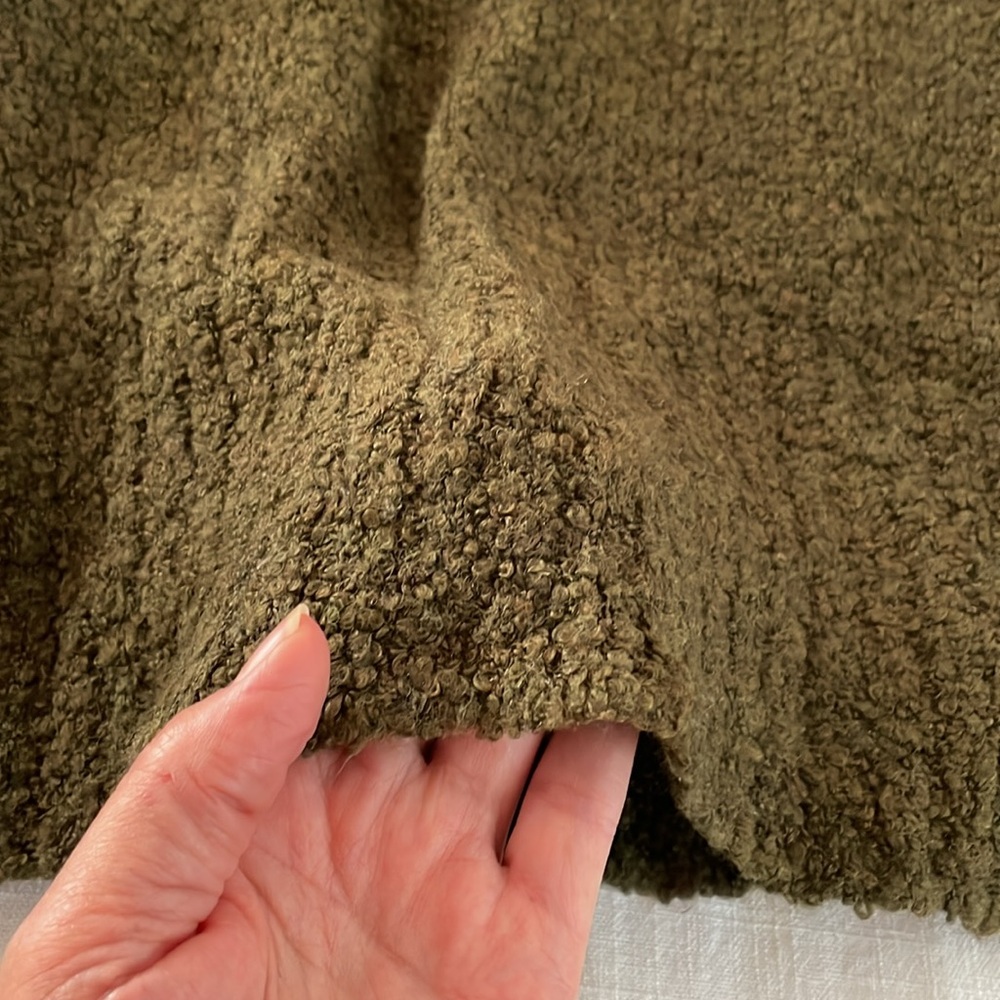 Purejill olive green Boucle sweater